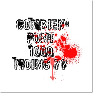 Combien font 1000 moins sept ? Posters and Art